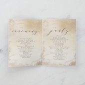 Programme Cérémonie du Mariage Ombre Yellow Gold Frosted Foi (Intérieur)