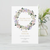 Programme Cérémonie funèbre florale de lavande Mémorial Ordr (Debout devant)