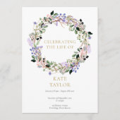 Programme Cérémonie funèbre florale de lavande Mémorial Ordr (Devant)