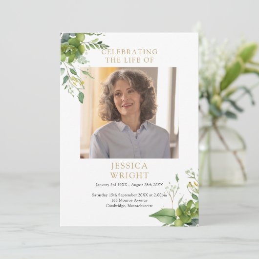 Programme Cérémonie funéraire Commémorative De Verdure Ordre (Debout devant)