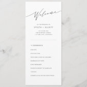 Programme Cérémonie Mariage catholique simple (Devant)