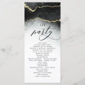 Programme Cérémonie Mariage Ethereal Mist Ombre Black Moody (Dos)