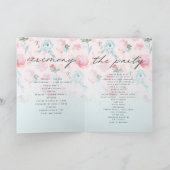 Programme Cérémonie Mariage Ombre French Garden Pink Peony (Intérieur)