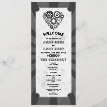 Cérémonie Mariage Steampunk Coeurs Cogs Retro