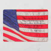 Programme Ceux que nous aimons Memorial Service, drapeau amé (Devant)