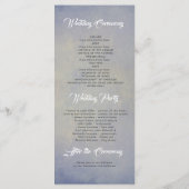 Programme Chaîne de lumières Rustique Dusty Blue Wedding Pro (Dos)