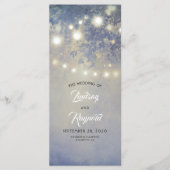 Programme Chaîne de lumières Rustique Dusty Blue Wedding Pro (Devant)