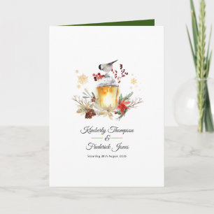 Programme Charme de mariage hivernal au pin et à l'épinette