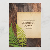 Programme Charme Rustique Woodland Nature Inspiré Mariage (Devant)