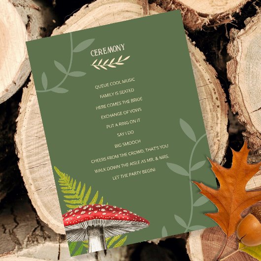 Programme Charme Rustique Woodland Nature Inspiré Mariage