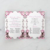 Programme Charro Quinceañera de l'Ouest rose (Intérieur)