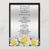 Programme Chic Elegant Rose Mariage argent (Devant)