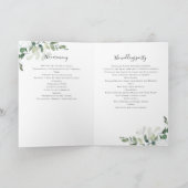 Programme Chic Eucalyptus Ordre de cérémonie Mariage (Intérieur)