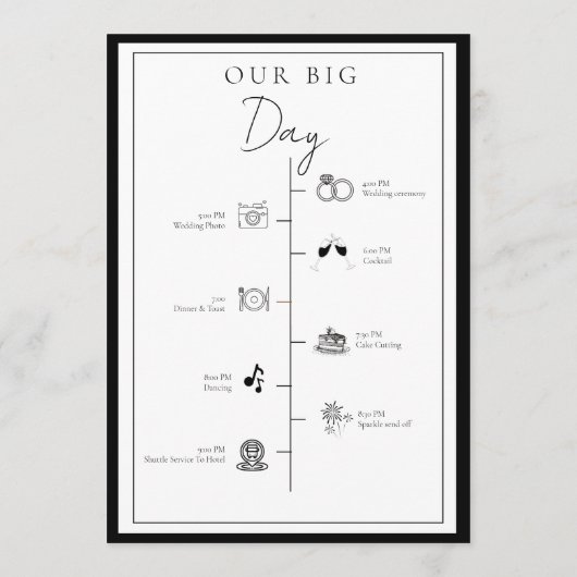 Programme Chic Noir Crest Événements Chronologie (Dos)