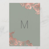 Programme Chic Sage Vert Rose or Mariage Floral or (Dos)