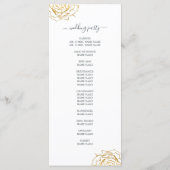 Programme Chic Script Floral Rose or Mariage simple (Dos)