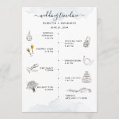 Programme Chronologie mariage Icônes modernes et itinéraire (Devant)