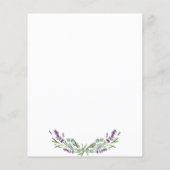 programme chronologique mariage lavender eucalyptu (Dos)