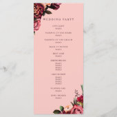 Programme Chrysanthème romantique sur rose filandreux (Dos)