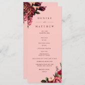 Programme Chrysanthème romantique sur rose filandreux (Devant / Derrière)