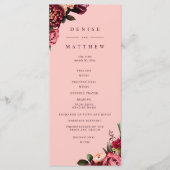 Programme Chrysanthème romantique sur rose filandreux (Devant)