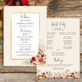 Programme Chute dorée Terracotta Floral