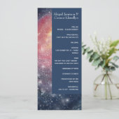 Programme Ciel de nuit moderne Galaxy bleu violet rouge (Debout devant)