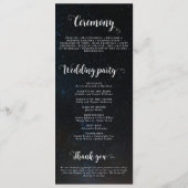 Programme Ciel nocturne mariage sous les étoiles (Dos)