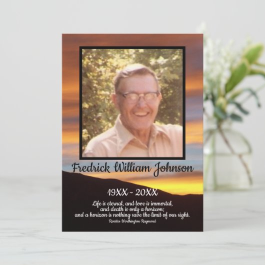 Programme Citation Photo Orange Sunset Arrière - plan Funera (Debout devant)