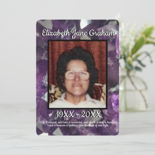 Programme Citation Photo Purple Amethyst Crystals (Debout devant)