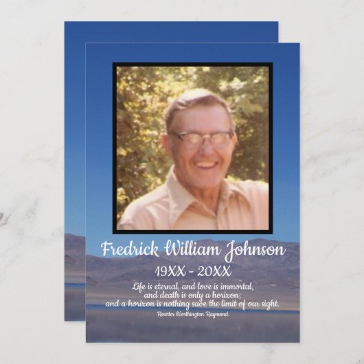 Programme Citer les funérailles des Arrière - plans du lac e (Devant / Derrière)