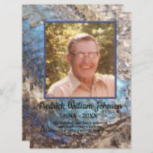 Programme Citer Photo Blue Green Labradorite Funérailles (Devant / Derrière)