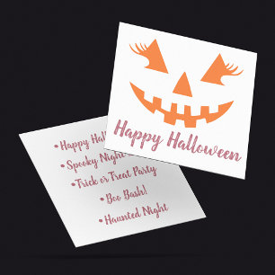 Programme Citrouille personnalisée Jack O Lantern Halloween 