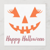 Programme Citrouille personnalisée Jack O Lantern Halloween  (Devant)