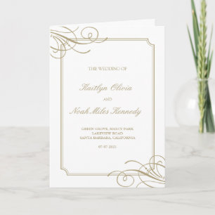 Programme Classic Gold Frame Mariage de luxe