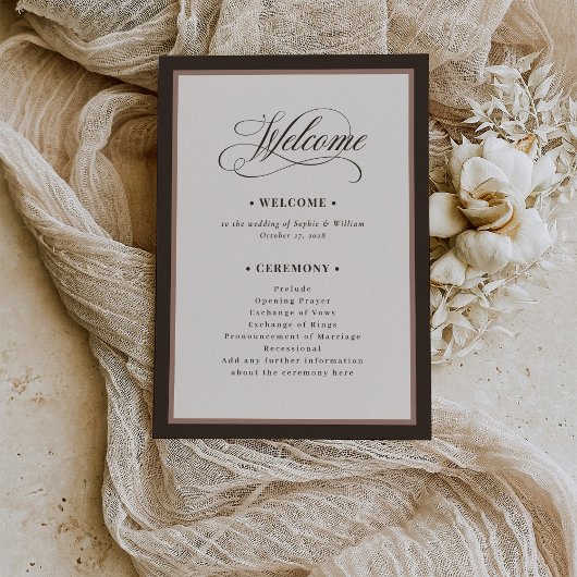 Programme Classic Luxe | Brown Neutral Wedding