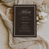 Programme Classic Luxe | Dark Espresso Brown Wedding