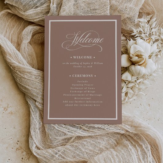 Programme Classic Luxe | Soft Mocha Taupe Neutral Wedding
