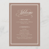 Programme Classic Luxe | Soft Mocha Taupe Neutral Wedding (Devant)