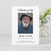 Programme Classic Ordre De Service Funéraire Photo Plat (Debout devant)