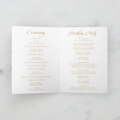 Programme Classique Blanc et Or We Do Pliée Mariage (Intérieur)
