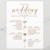 Programme classique de mariage chronologique (Devant)