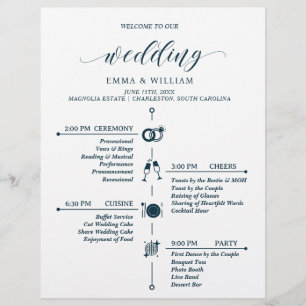 Programme classique de mariage chronologique