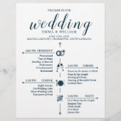 Programme classique de mariage chronologique (Devant)