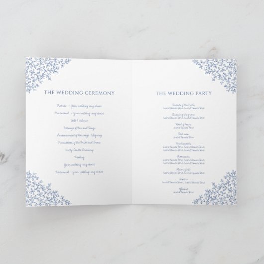 Programme classique de mariage d'art monogramme en (Intérieur)