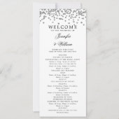 Programme Classique de mariage Script Confetti Arg (Devant)