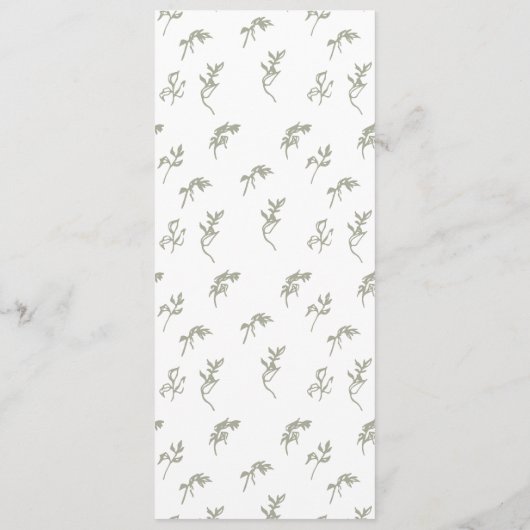 Programme classique monogrammed sauge vert la crête mariage (Dos)