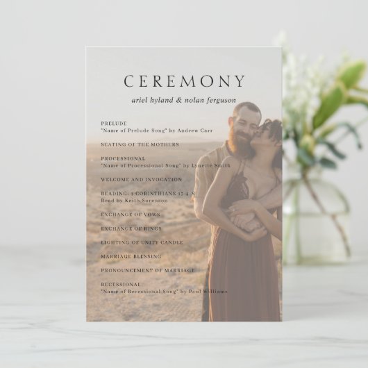 Programme Clean Photo Mariage moderne (Debout devant)