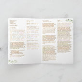 Programme Clegant Catholic Wedding Program With Readings  (Intérieur)