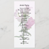 Programme Cloches de Canterbury roses (Dos)